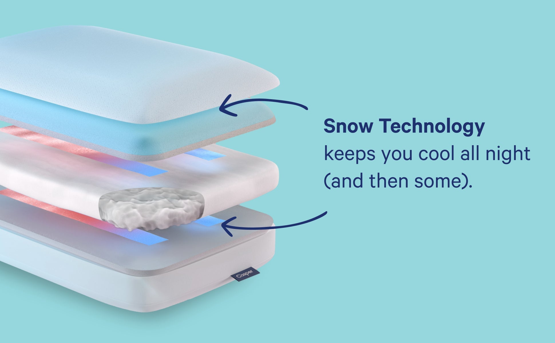 Oreiller de neige hybride double pack